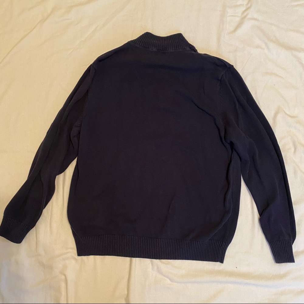 Black Zipper Neck Top - Picture 2 of 6